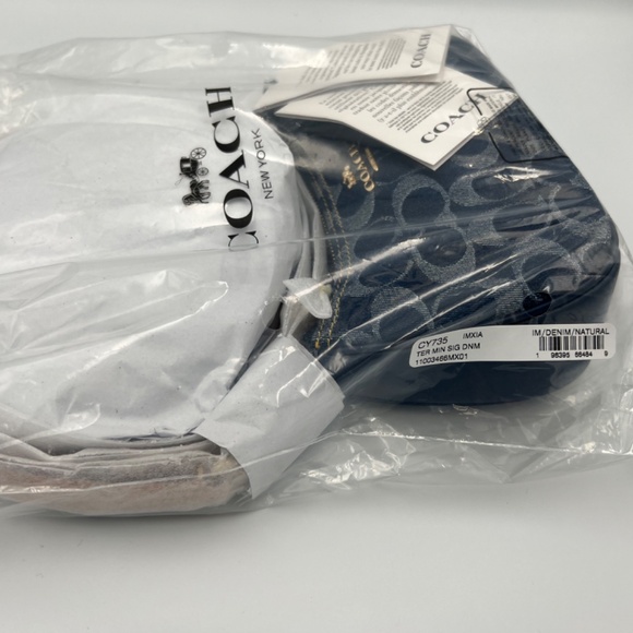 NWT Coach Teri Mini Crossbody Bag In Signature Denim - Picture 3 of 5